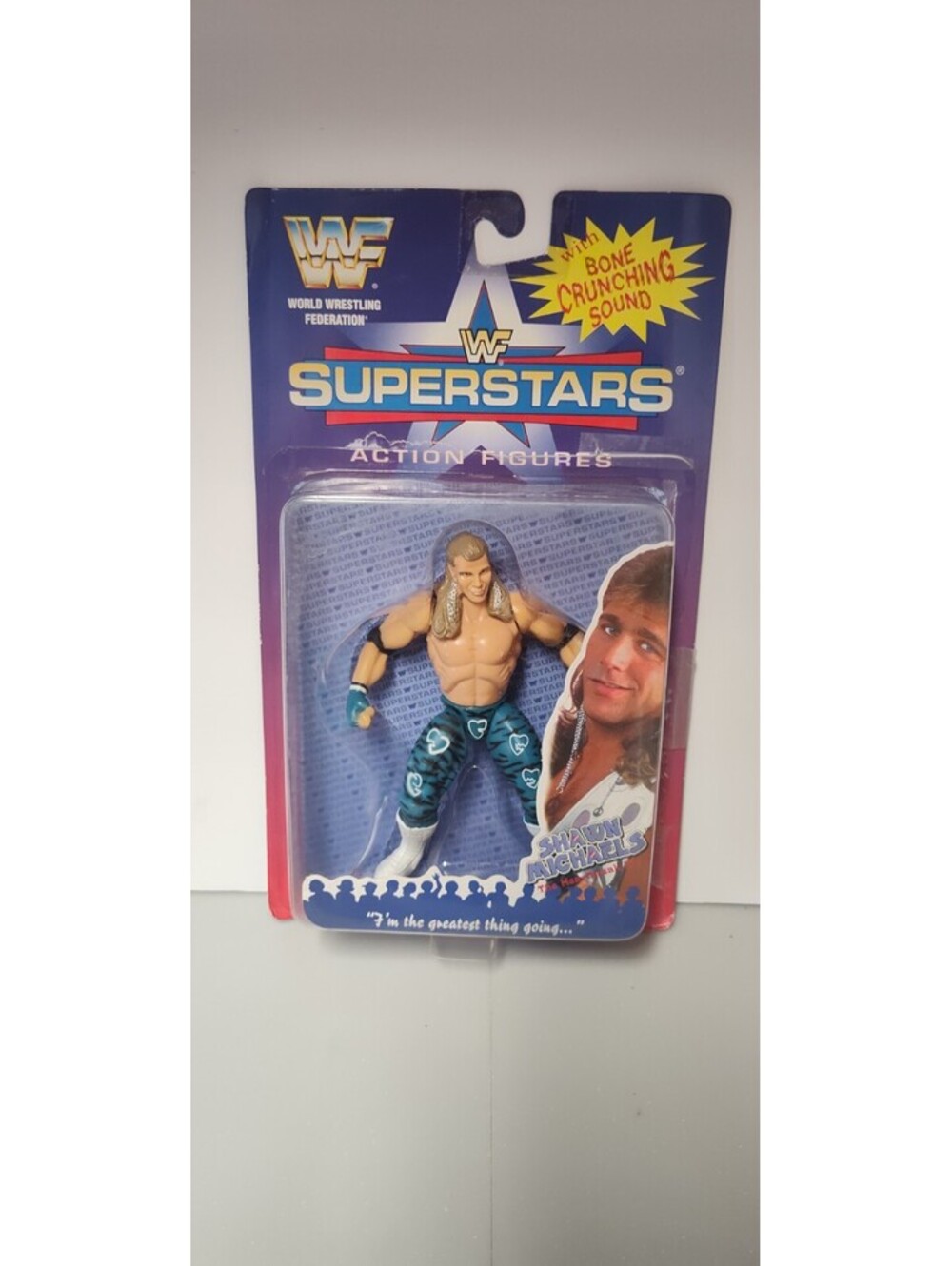 WWF Superstars Shawn Michaels 1996 Jakks Pacific WWE Figure w/ Bone Crunching